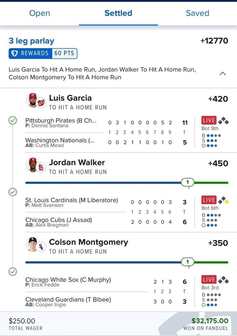 Enoch697638's tweet photo. BANNNNGG🤯✅✅

GARCIA HR ���
WALKER  HR 💰
MONTGOMERY HR 💰

Easy $33K Won 🔥

IM SO DIALED IN📞

Need a win? ➡️ Click the Link for more  Secured winning picks  in my Comment

#NBA #fanduel #DraftKings   #NBAPicks #NBAX   #Parlay #NBAPlays #MLB #NBAProps #prizepicks #GamblingX https://t.co/21qxvSY5Qg