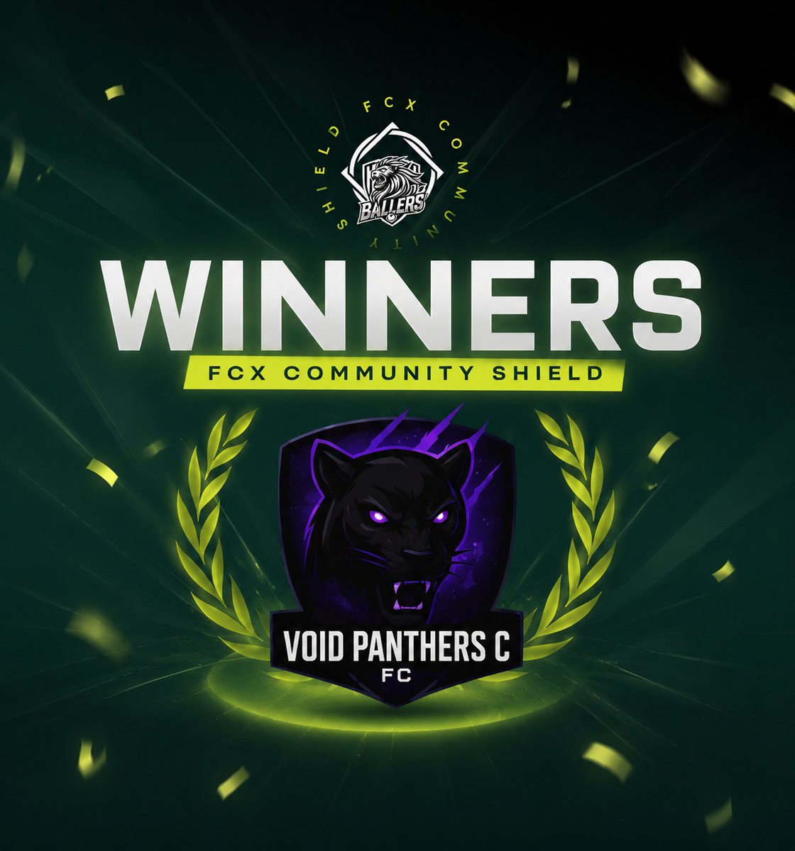 FCXBallers's tweet photo. 🏆 CHAMPIONS OF THE COMMUNITY SHIELD!

⚽ Juan with the decisive goal to seal the victory and write another chapter in the club's history - a second FCX Trophy

Congratulations to Void Panthers on another deserved triumph! 👏 https://t.co/sfy7opNfMX