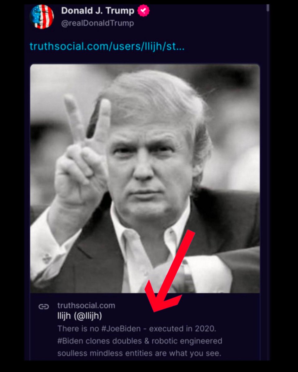 Biffdon's tweet photo. That is the President of the United States of America who posted that btw.  And people still question the alternate reality surrounding us. https://t.co/Ky7epUGJEo