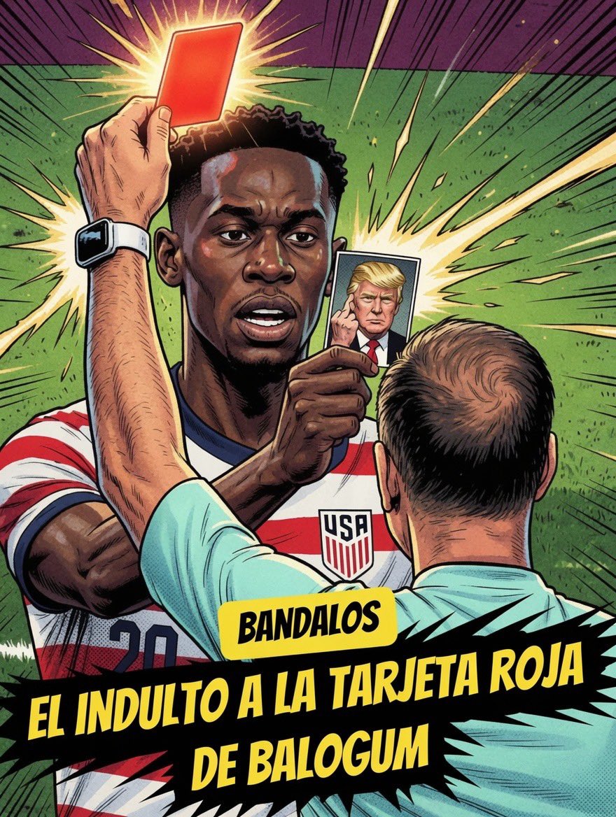 BandalosSC's tweet photo. El caso Balogun desnudó una de las mayores contradicciones del fútbol moderno.
La #FIFA, que durante años ha defendido la autonomía del deporte frente a la influencia #política, terminó alimentando la percepción contraria. Tras la polémica expulsión y las gestiones realizadas desde la Casa Blanca —incluida la llamada del presidente Donald Trump al presidente de la FIFA— la sanción fue revertida con una rapidez poco habitual, desatando preguntas inevitables sobre la independencia de sus decisiones.
Cuando una decisión disciplinaria cambia después de la intervención de la principal potencia mundial, la confianza en la igualdad de las reglas se resiente.
El mensaje que muchos aficionados recibieron fue demoledor: que las normas parecen inquebrantables hasta que entra en escena alguien con suficiente poder para hacer una llamada.
#Bandalos