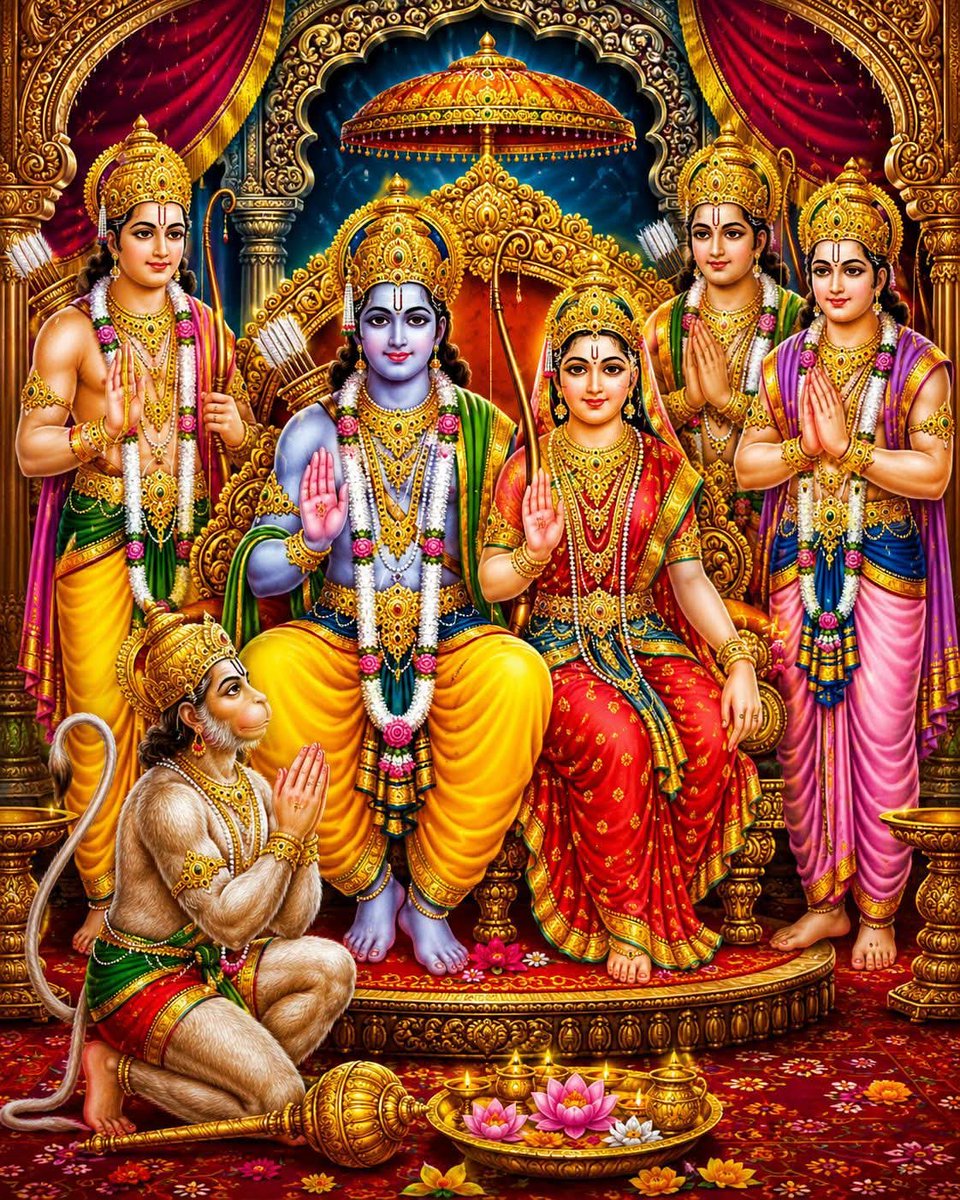 UPkiBeti's tweet photo. यदि हमारे विचारों में श्री राम की मर्यादा, हृदय में माता सीता की करुणा, संबंधों में चारों भाइयों का स्न���ह और कर्मों में हनुमान जी की निस्वार्थ सेवा 
उतर जाए, तो क्या हमारा जीवन स्वयं एक सुंदर 
राम दरबार नहीं बन जाएगा !

जय जय सियाराम ।। 🙏🚩 https://t.co/Ex8jUOf7vZ