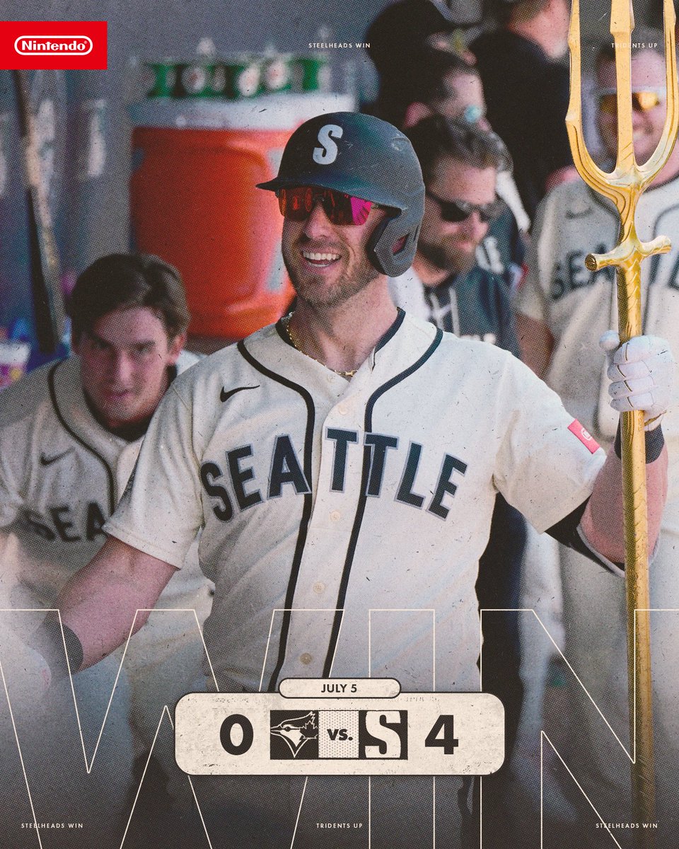 Mariners's tweet photo. Our house. Our series. #TridentsUp https://t.co/nRshSeOY41