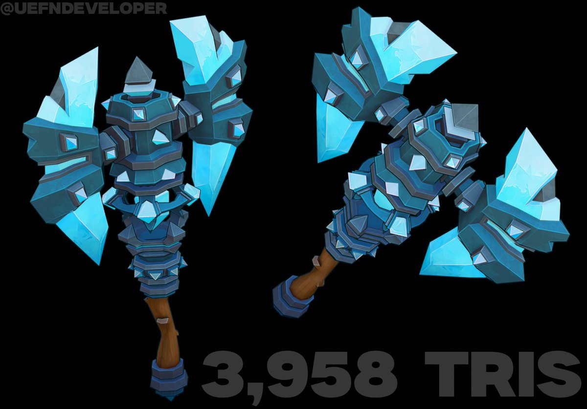 UEFNdeveloper's tweet photo. Roblox stylized Diamond Waraxe 

looking for full time work

#3D #Roblox #Art #Modelling #LowPoly #Stylized https://t.co/SXCNlhs3bc