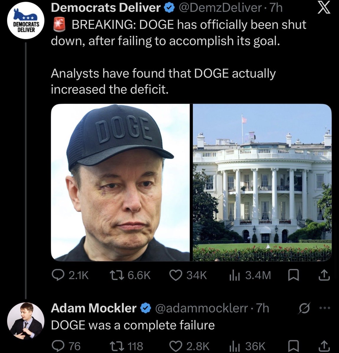 Awk20000's tweet photo. Harry Sisson and Adam Mockler get their licks in on DOGE following its official shutdown

“A complete failure” https://t.co/by5l3GahDc