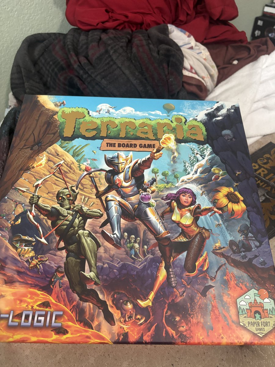 CmdrBallwacker's tweet photo. @paperfortgames @Terraria_Logic Picked this up from my FLGS (Hellstone Edition). We gonna see some new biomes, NPC’s, guns, and the mechanical bosses in later expansion/s?

“Hardmode Unlocked: A Terraria Expansion” 

😁😁😁 https://t.co/IeYOdVdAY8