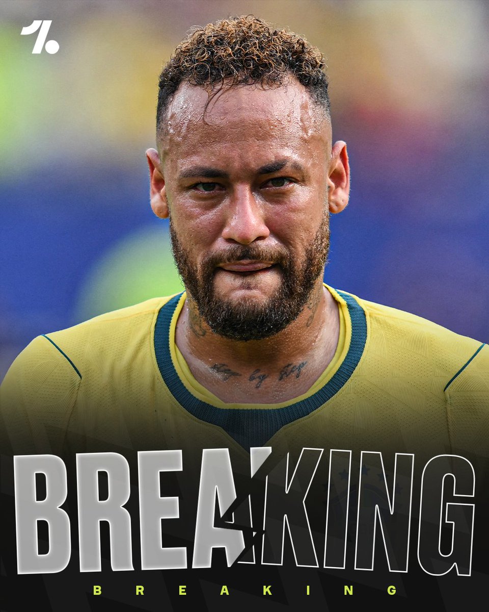 OneFootball's tweet photo. Neymar has RETIRED from international football after Brazil's 2026 World Cup exit 🥺🇧🇷👑

In a full circle moment he announced his retirement at the MetLife stadium, where he made his debut in 2010 🙌 https://t.co/fnT4FjO7wA