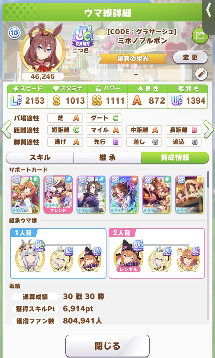 gallisGM's tweet photo. ある程度サポカ強度を上げて賢2編成 https://t.co/SyFYPpmh5F