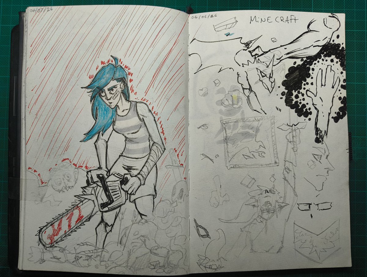 PaperhatA's tweet photo. Sketch dump from convention https://t.co/UdUNQo9SPR