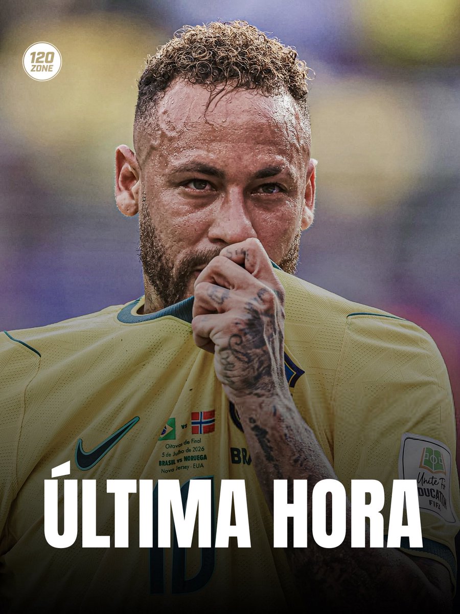 120zone's tweet photo. 🚨 ÚLTIMA HORA: Neymar anuncia su retirada de la selección de Brasil.

Se cierra una era para uno de los mejores futbolistas de la historia de la Canarinha. https://t.co/kvWw6J9Djx