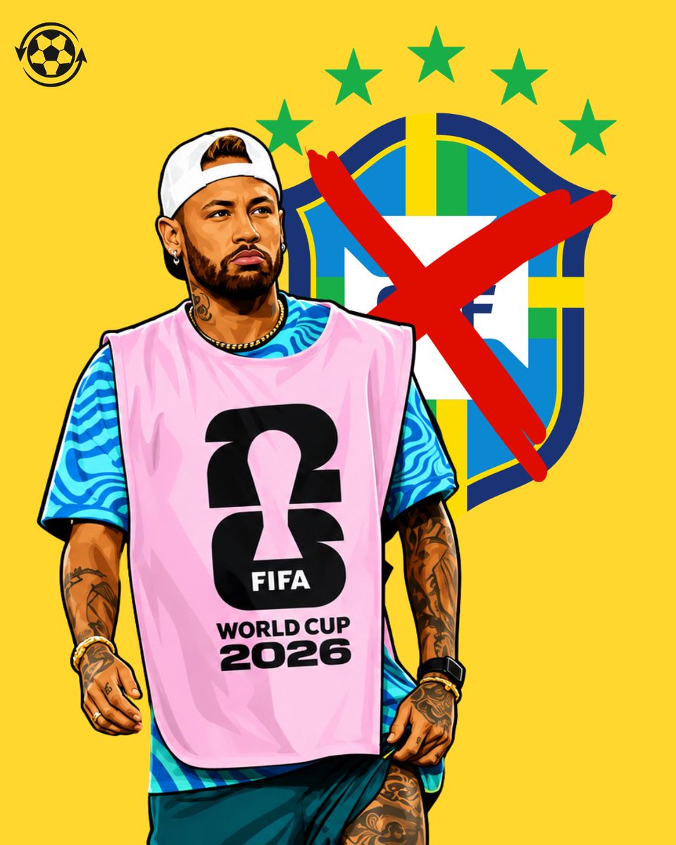 DeadlineDayLive's tweet photo. 🚨 𝗕𝗥𝗘𝗔𝗞𝗜𝗡𝗚: Neymar has announced his retirement from international football at the age of 34. 

The Brazil legend has officially called time on his international career after they were knocked out by Norway. 🇧🇷👋

🗣️ Neymar: “I tried, I tried. Now it’s over. I started here, I finished here.” 💔🥺