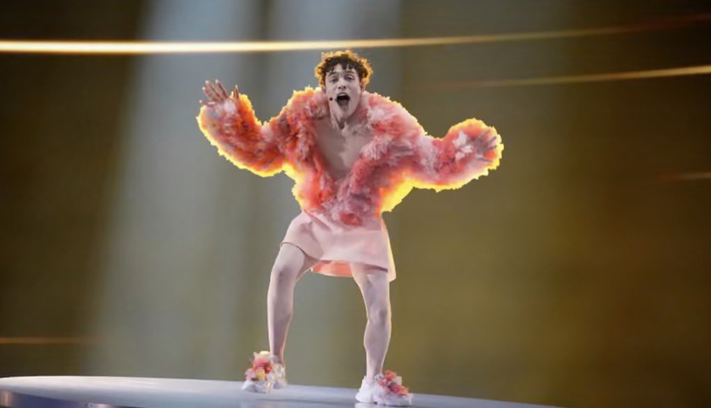 RadioReaction's tweet photo. This person won 2024 Eurovision just to give you a taste of what we want to be a part of https://t.co/kGc56X0dLa