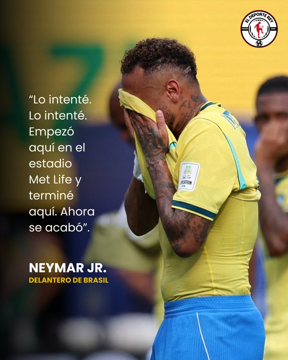 eldeportereyweb's tweet photo. 🚨🇧🇷 OFICIAL.

𝗡𝗲𝘆𝗺𝗮𝗿 𝗮𝗻𝘂𝗻𝗰𝗶ó 𝘀𝘂 𝗿𝗲𝘁𝗶𝗿𝗼 𝗱𝗲 𝗹𝗮 𝘀𝗲𝗹𝗲𝗰𝗰𝗶ó𝗻 𝗱𝗲 𝗕𝗿𝗮𝘀𝗶𝗹.

Se cierra una etapa para uno de los futbolistas más emblemáticos de la 'Canarinha'.

#Neymar #Brasil https://t.co/h6pH9PK9p2