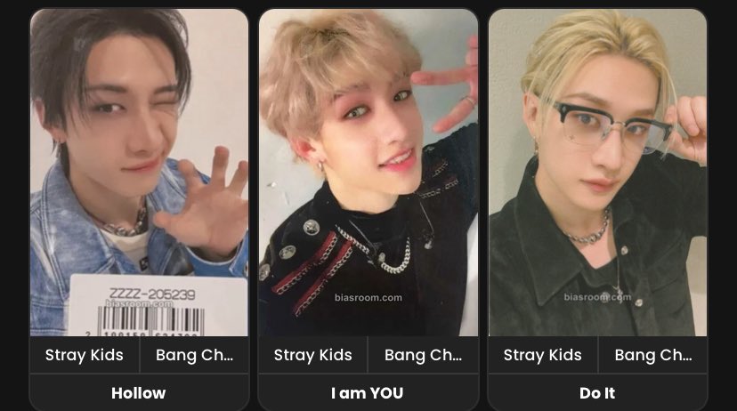chansbobaeyes's tweet photo. holy trinity of expensive chan photocards i will never own https://t.co/3hESTD47ng