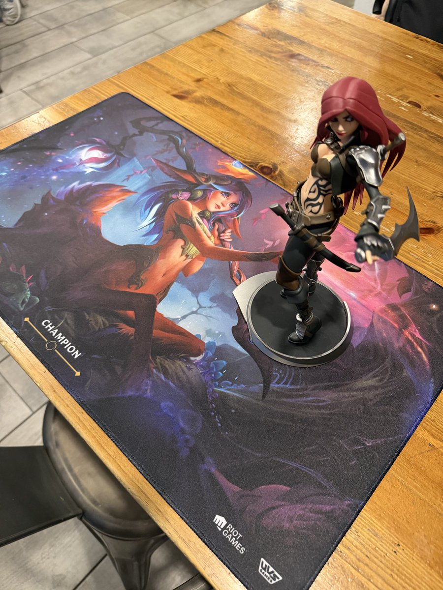 MrDanNoble's tweet photo. Skirmish bye secured! Someone threw in a Katarina unlocked statue into the prize pool so taking that one home! Had a lot of close calls in the games today but pulled through
G1: Irelia 2-0 W
G2: Leblanc 2-1 W
G3: PG Yi 2-0 W
G4: Kaisa 2-1 W
G5: ID
QF: PG Yi 2-1 W
SF: Reksai 2-0 W https://t.co/3pyJZ4mWPq