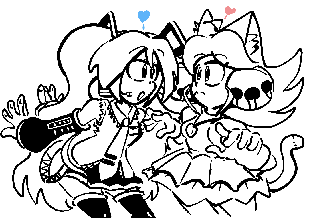 AChan63623's tweet photo. 💙🩷 #Miku #Deltarune #MadMewMew #Pink https://t.co/nibtlTdvKA