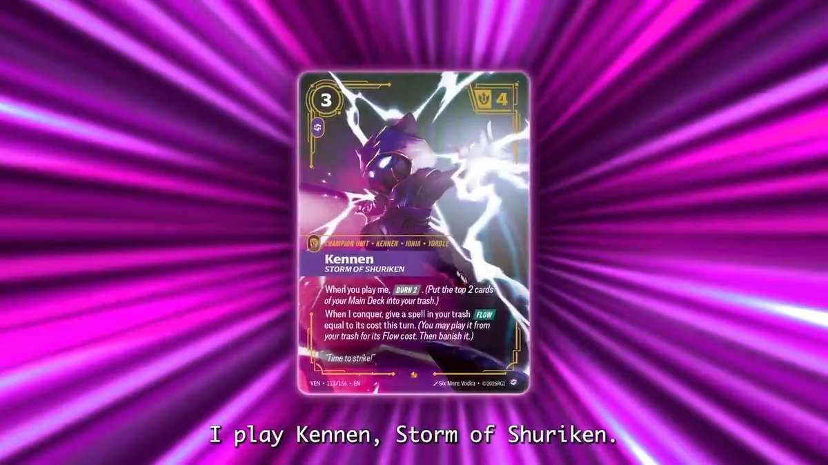 The new Akali and Kennen cards for Riftbound Vendetta