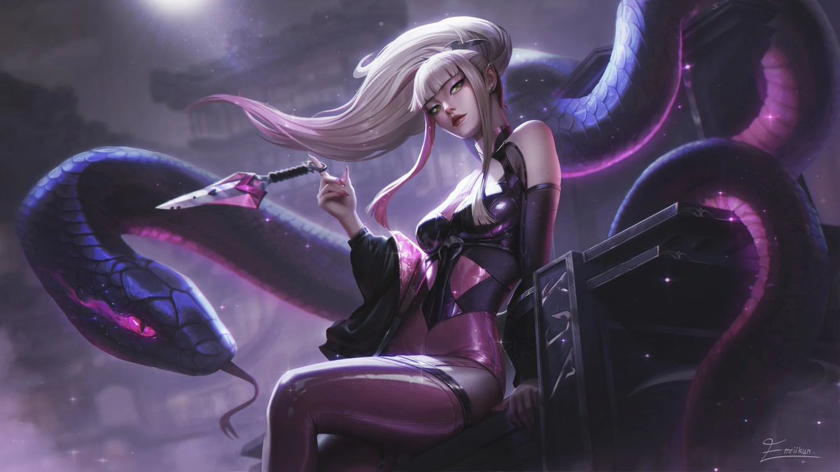 _gapzyo's tweet photo. se a riot quisesse abalar mesmo, ela contratava o artista(@/emriikun) que fez esse concept e lançava pro comeback das kda https://t.co/qejetcc0qF