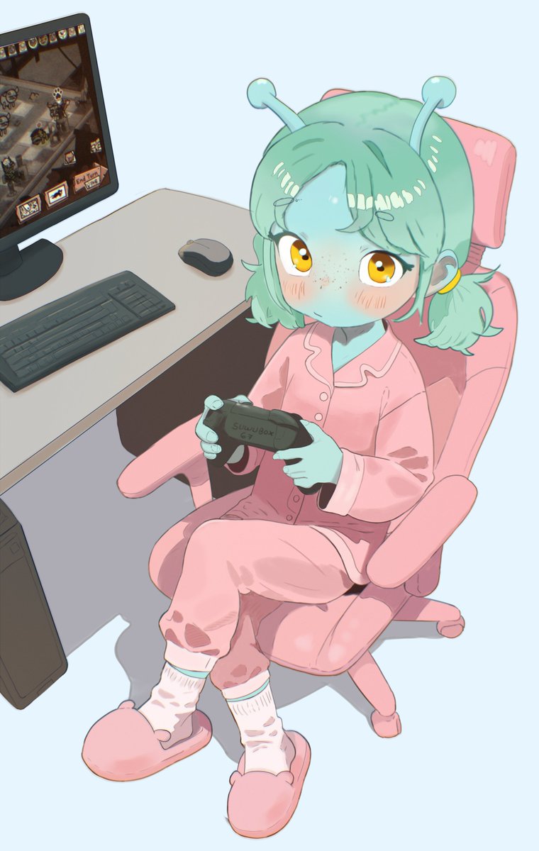 suwuartist's tweet photo. Rainy sunday so I've been just chilling like this all day lol
👽 🎮

#skeb #rkgk #suwuart
#mewgenicstwt https://t.co/abO5113tSC