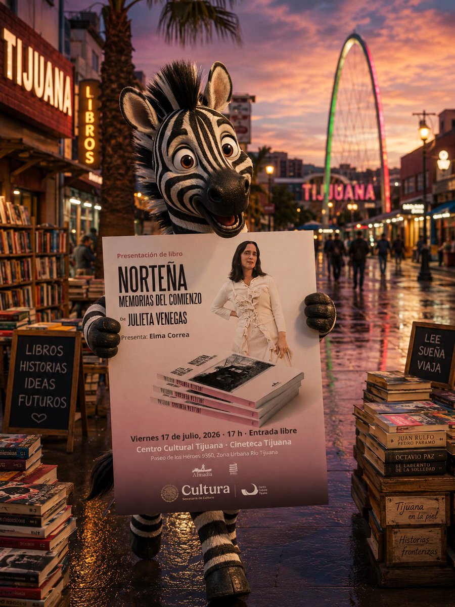 TijuanaLee_'s tweet photo. Julieta Venegas @julietav presenta su debut literario, Norteña. Memorias del comienzo, en conversación con Elma Correa. Una novela sobre la frontera, la familia, la migración y la búsqueda de identidad.

📅 17 de julio | 17:00 h 📍 Cineteca Tijuana 🎟️ Cupo limitado https://t.co/QpNMDWcuDG