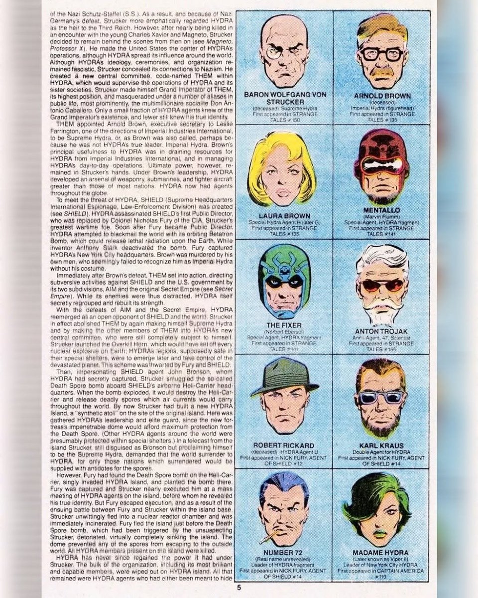 Hydra Writer What are your thoughts or memories of Hydra? The Official Handbook of ...