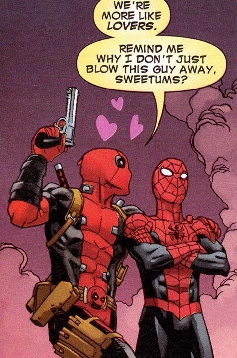 SUBMARINER1941's tweet photo. not a single spideypool shipper on earth has read a comic book

this isn’t even peter parker https://t.co/yVO9a5EHWo