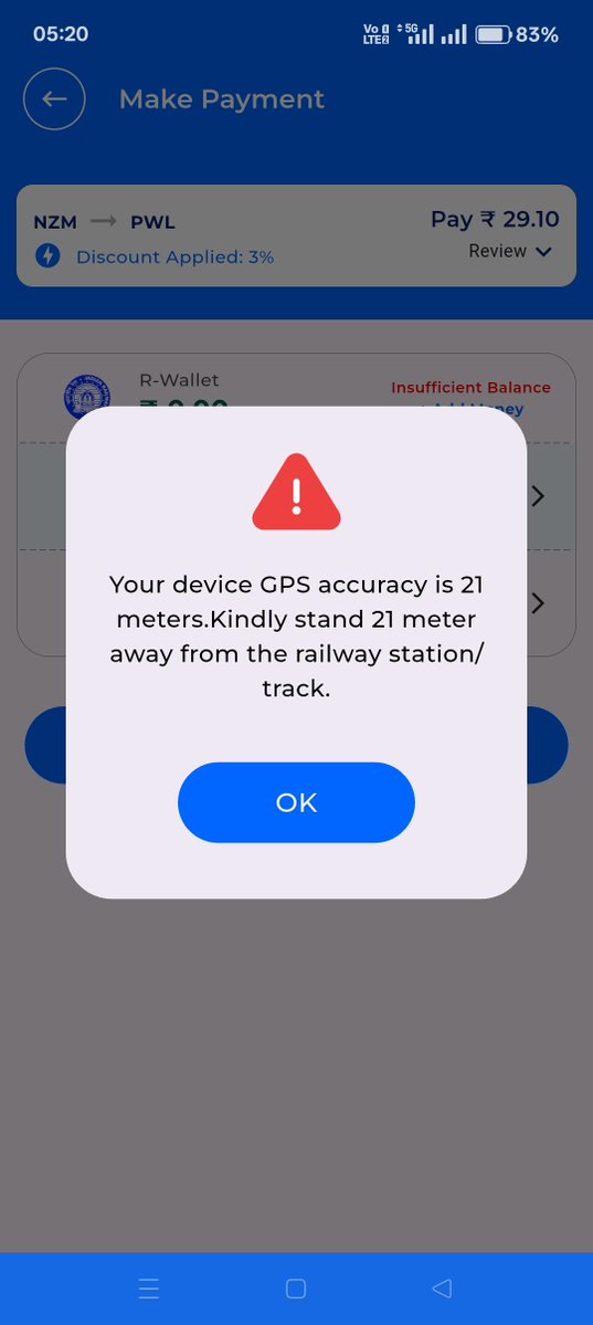 lalit1010's tweet photo. @RailwaySeva 
Unable to book tickets via raionr app https://t.co/6eFmCVdihT