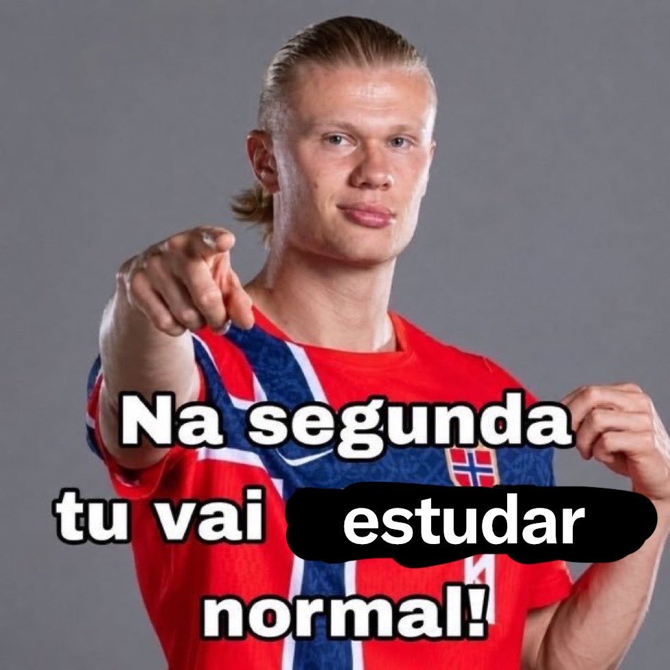 Rkiveconcursado's tweet photo. Bora detonar nos estudos igual o Haalland faz em campo https://t.co/sEA8l20wYa
