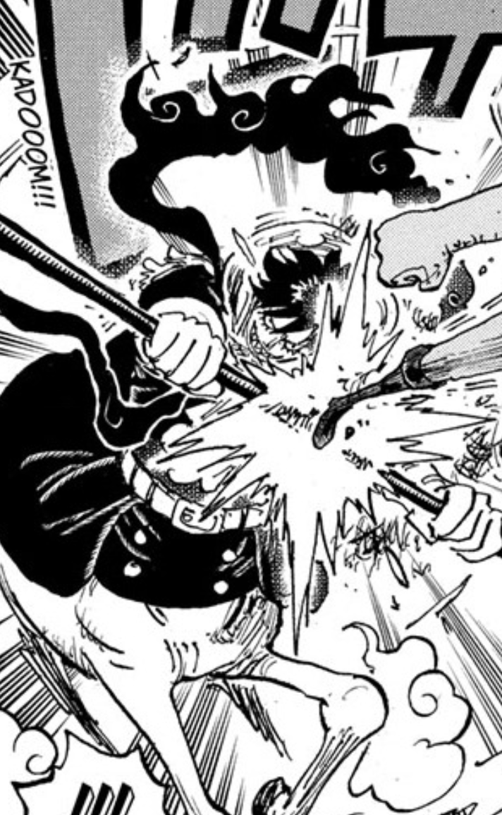KingOfLighting's tweet photo. An interesting detail from #ONEPIECE1187 is that Killingham's Omen Ring has fused with his mythical zoan scarf, and now it's black. https://t.co/UZBo0q6G8N