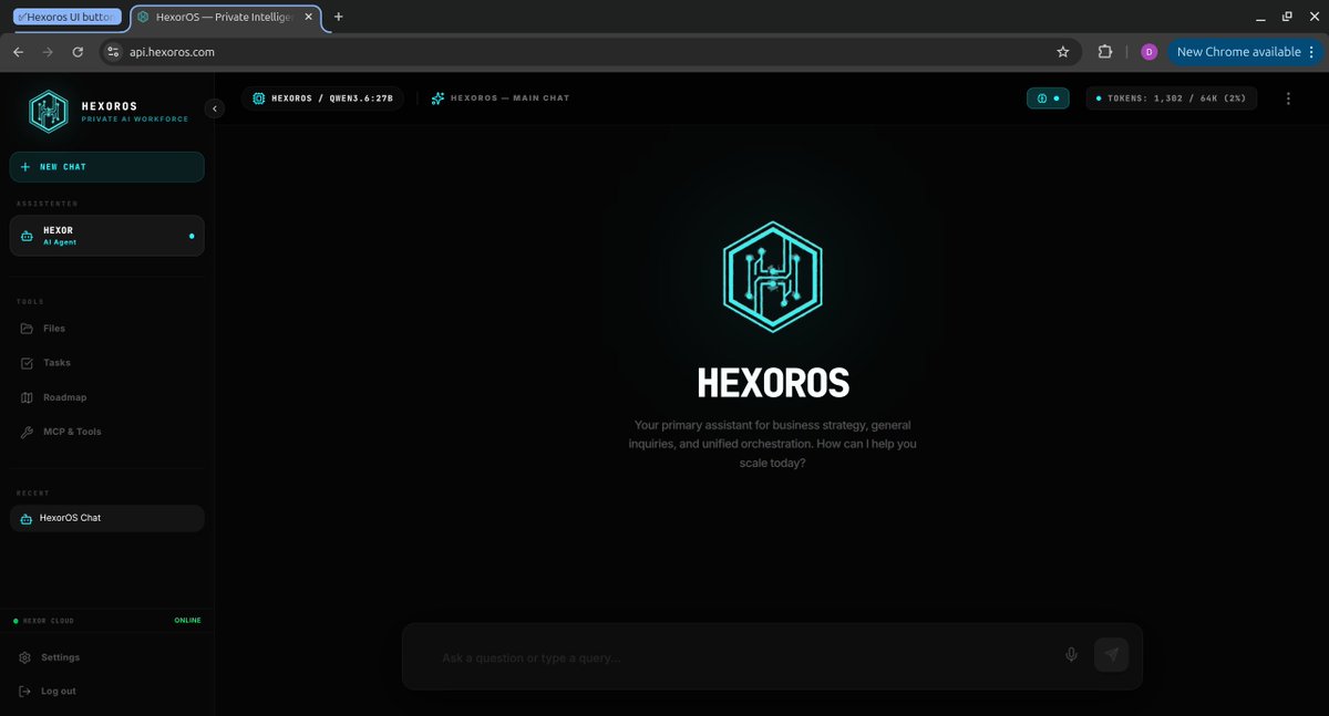 HexorOS's tweet photo. This is what a private AI workforce looks like.
No cloud subscription roulette, no vendor lock-in — just your own dashboard, your own agents, running on your infrastructure.
→ https://t.co/OmaFerOAUb

#PrivateAI #AIAgents https://t.co/jM7FMiYdeI