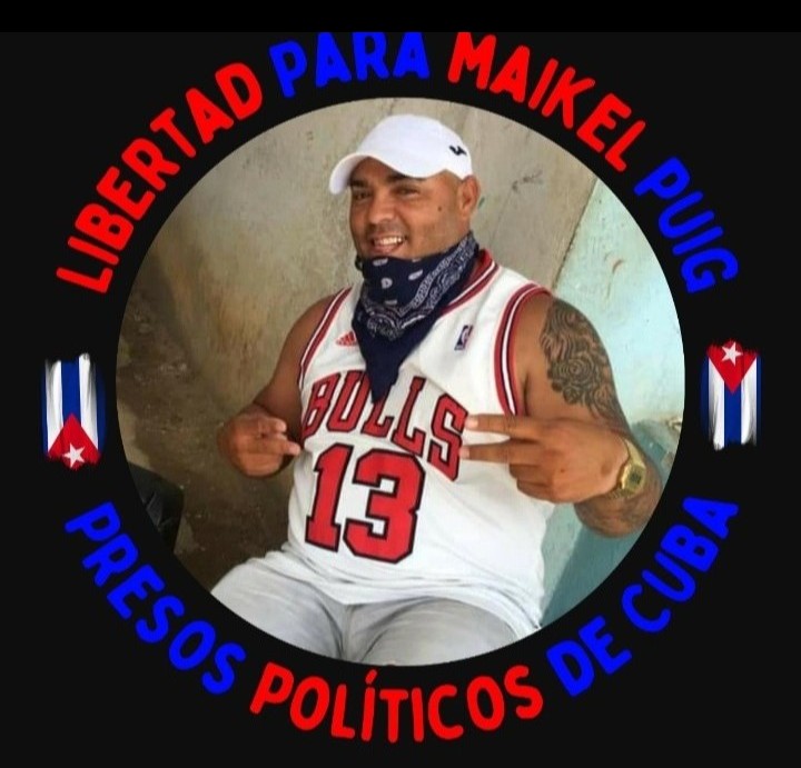 Libertad12021's tweet photo. 🇨🇺 Libertad para Maikel Puig Bergolla, preso político del 11J condenado a 14 años de privación de libertad. No lo dejemos solo. Exijo su liberación inmediata. ¡Maikel es inocente! https://t.co/so5TtDMjef