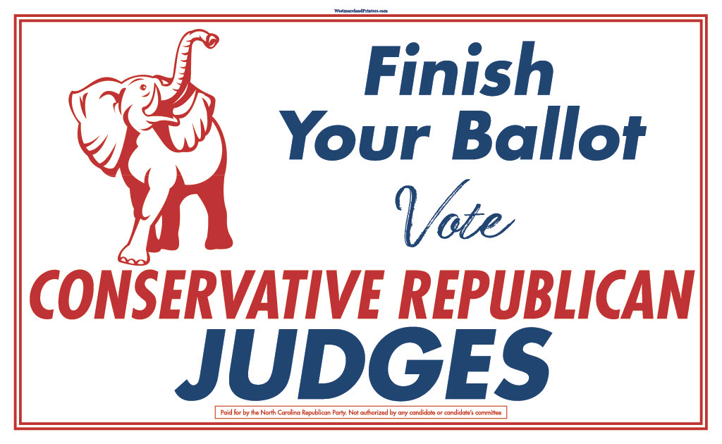 NCGOP's tweet photo. #ElectionDay is an important opportunity for NCians to make their voices heard from top to bottom of the ballot.
Don’t forget to complete your entire ballot—including judicial races. #NCjudges make decisions that interpret laws and shape how justice is applied across the state. https://t.co/TN3XD02RsJ