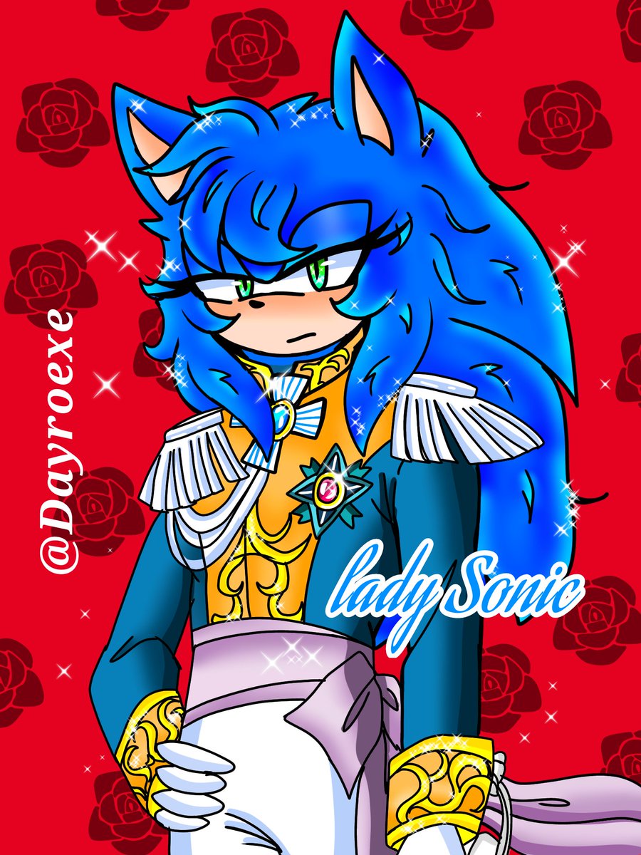 JoselynApo6381's tweet photo. Un dibujo de Sonic lady // inspirado en una serie lady Oscar espero que les guste 🥺💖 https://t.co/Qcb5GHB4vY