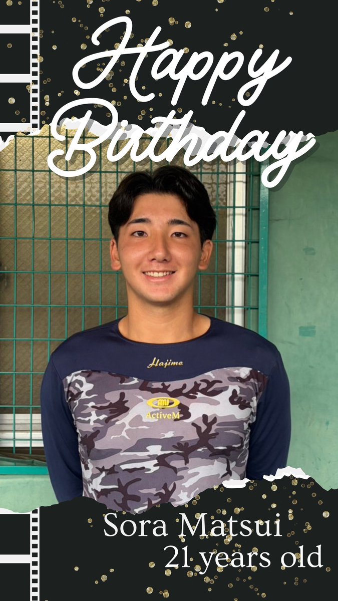 chuo_bbc's tweet photo. 【HAPPY BIRTHDAY🎂】
本日、7月6日は #松井大空（3年/#静清 )のお誕生日です❗️
おめでとうございます🎉 https://t.co/r5Bqk0QcI6