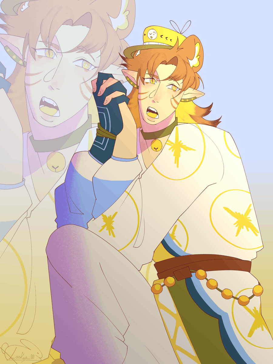 Lookup_00's tweet photo. Banana. 
Oc belongs to: @kktecrocey 
#artfight2026ㅤ https://t.co/9FlYgVNxp8