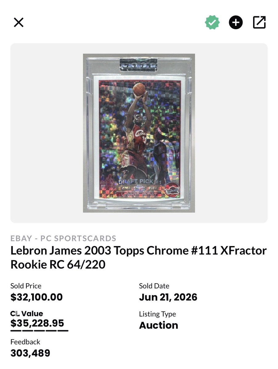JylesCards's tweet photo. wait this is interesting…

it’s getting re-ran so must have went unpaid.

also a PSA 9 did 43k mid june😆 https://t.co/tWVJDe4cx1