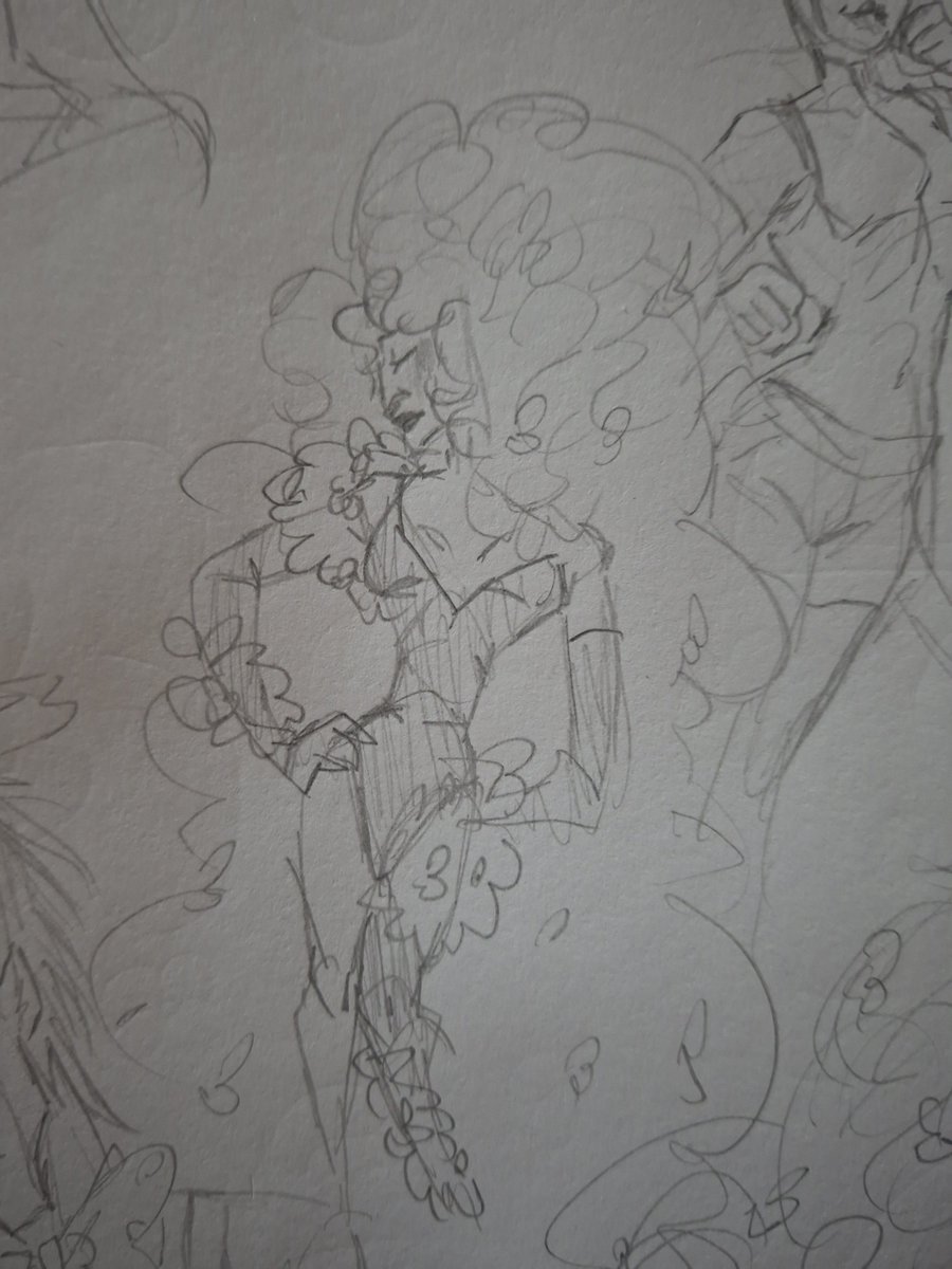 Edern0v's tweet photo. A random sketch of a Poison Ivy design I'm cooking https://t.co/yu08kC79Sn