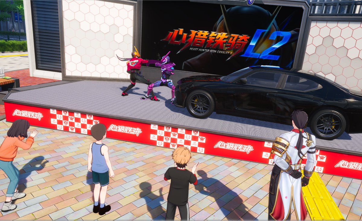 ZIMMAD0506ATS's tweet photo. シンエツ･エンフォーサーコラボで
ステージ半分以上使えなくなった鉄騎ショー(*´ω｀*)
＃NTE https://t.co/aPH1qldnyn