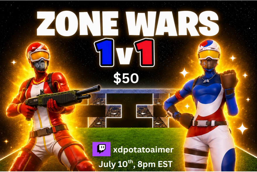 xdpotatoaimer_'s tweet photo. Hosting a $50 USD 1v1 zw bracket tourney

Requirements to join:

Like, Comment, and Retweet
Follow me on here + on https://t.co/6MrPFzc8Tq
Spots are limited so dont wait to submit your entry

ENTRIES END WHEN ALL SPOTS ARE FILLED https://t.co/EMjGZkVtax