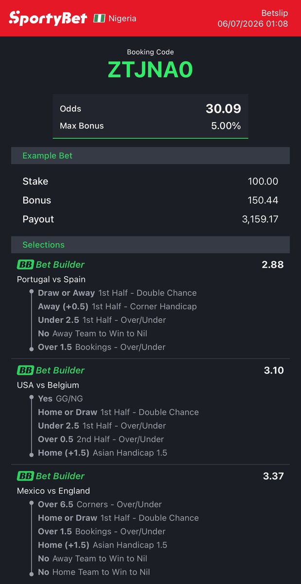 king_gregory2's tweet photo. BetBuilder⚽️🍀🥂 https://t.co/wwXmQrQCSD