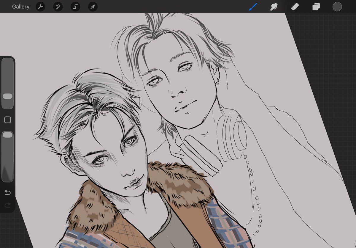 frontalcortix's tweet photo. trying a cleaner lineart 💀 ill post tmrw https://t.co/j9AeT4R0zt