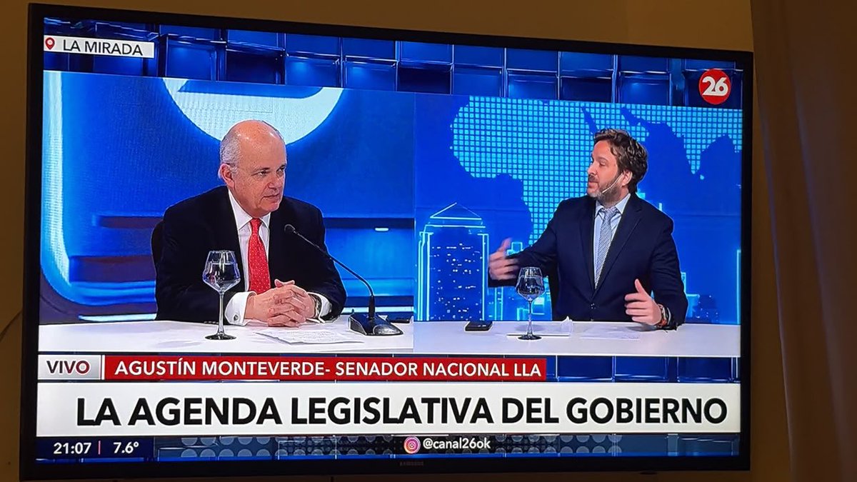 fargosi's tweet photo. Ya en "La Mirada" por Canal 26 con Javier Garcia y el senador Agustin Monteverde https://t.co/Th73bH10R1