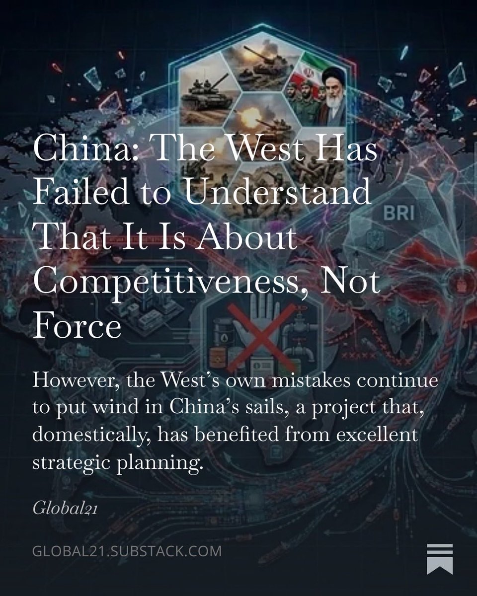 pati_marins64's tweet photo. China: The West Has Failed to Understand That It Is About Competitiveness, Not Force

In recent years, the West has been attempting to contain its global decline through sanctions and other punitive measures against China. 

Beijing has responded to these moves successfully and, more importantly, has been working to project an image of peaceful power that advances geopolitically through economic and cooperative means.

On one front against China, the United States suffered a boomerang effect: severe sanctions on Chinese technology ended up damaging the profits of American companies that supply components to China. 

The reality is that the U.S. economy remains heavily dependent on inputs produced in China, including critical raw materials such as rare earths, and American restrictions have only worsened supply problems for these materials.

The attempt to stall the Chinese economy through embargoes, such as the one on chips, was another failure. 

The Chinese simply poured massive investments into their own chip industry, sharply reducing their dependence on the United States and Europe, which lost market share in the process.

Until 2019, China imported almost all of its advanced chips from the U.S., Europe, and Taiwan. The embargo only accelerated China’s chip industry. 

Beijing surprised the world by developing its own 7nm and 5nm chips and by dominating global production of automotive chips. The success of technologies such as DeepSeek’s AI further demonstrated that the Western blockade had failed.

The outlook is that China will soon be able to mass-produce 3nm and 2nm chips using lithography machines made entirely on Chinese soil. 

This means the country will no longer depend on any components, software, or equipment from the United States or Europe to manufacture the fastest smartphones and supercomputers on the planet.

Chinese AI chips are expected to soon match or surpass the efficiency of Nvidia’s American chips. With significantly lower production costs, China will become the main supplier of AI infrastructure to Global South countries, sidelining U.S. companies from that market. 

In addition, by 2029 China is projected to control roughly 60% to 70% of the global mature-node chip market.
Europe and the United States will find themselves hostage to Chinese production to keep their own industries running. Any new round of Western sanctions could trigger an industrial blackout across the West.

Europe faces the same problem and has already retreated on several attempts to punish or commercially isolate China. The technical term used in Brussels for this European approach is de-risking, a softer alternative to the decoupling, favored by the United States.

The European Union suffers from severe political paralysis and practical setbacks because it depends far more on Chinese trade than the Americans do. Whenever Europe tries to impose harsh sanctions, Beijing generates what is known as the freezing effect, prompting European leaders to back down.

One only has to recall the case in which the Dutch government, under U.S. pressure, attempted to use its leverage over semiconductor technology to corner Beijing. In October 2025, the Netherlands invoked national security laws to seize control of Nexperia and remove Chinese leadership from the company. Beijing rejected the expropriation. Days later, China blocked all exports from Nexperia’s factories located on Chinese territory. 

The cutoff instantly paralyzed global automakers’ supply chains. Companies such as Volkswagen and Honda warned that their plants in Germany and Mexico would run out of parts within days. 

Faced with industrial panic in Europe, in November 2025 the Dutch economy minister publicly reversed course, suspending the takeover order as a goodwill gesture to persuade China to resume chip exports.

Full Article:
https://t.co/bDpksgYm6e