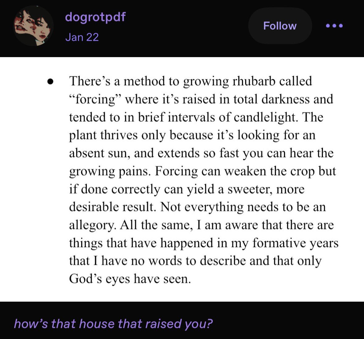 moypha's tweet photo. 1.) We Have Enough Dead Friends by Lena Oleanderson
2.) an excerpt from With My Back to the World by Victoria Chang
3.) by tumblr user dogrotodf
4.) by tumblr user loviely https://t.co/asvssiW8SU