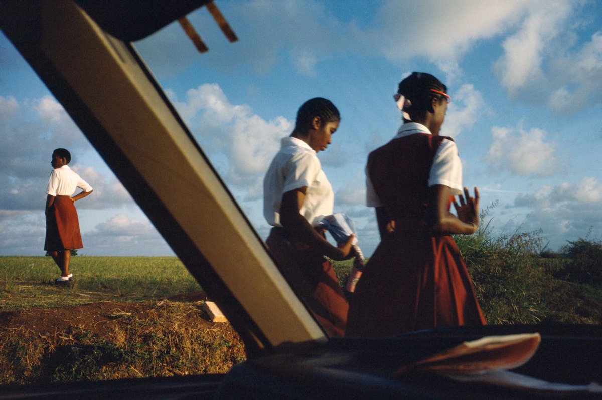 eyeonaxis's tweet photo. Outside Bridgetown, Barbados, 1983, by Alex Webb https://t.co/bSTKyEacKs