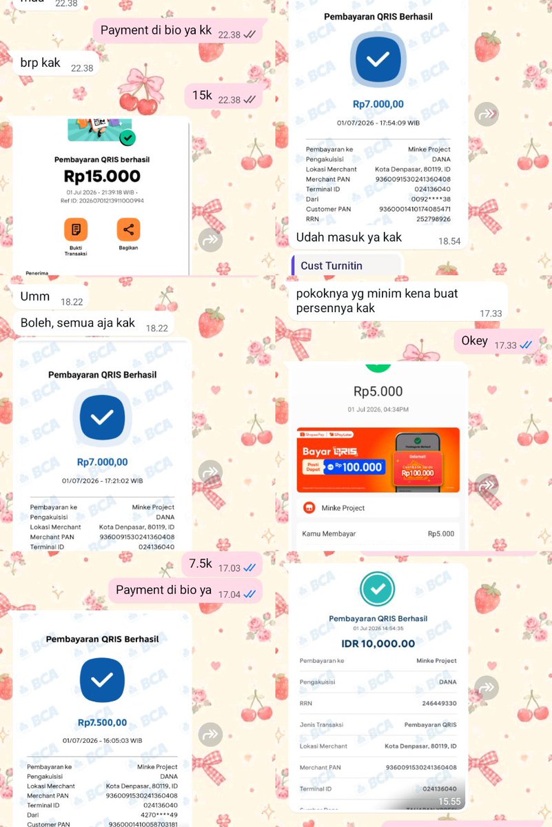 minkeproject_'s tweet photo. Hallo guys aku sudah openkk ya jual berbagai macam app mulai dari NETFL🌷X, VIU, WE TV, YOUKU, YOUTUBE, PRIME VIDEO, IQIYI, DISNEY, VIDIO, LOKLOK, SPOTIFY, GAGAOOLALA, BSTATION, DRAKORID, CATCHPLAY, HBO, APPLE MUSIC, GEMINI, CHATGPT, TURNITIN dan lainnya. https://t.co/lOrOQJZTVz