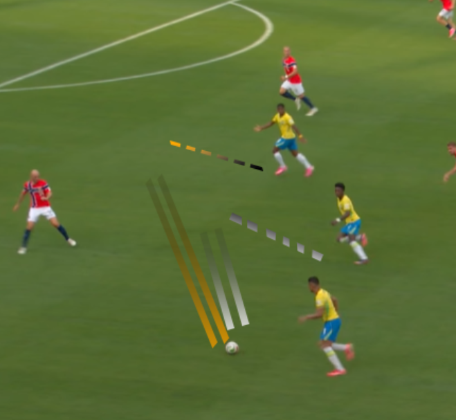 meioindep's tweet photo. Último lance.
Ele queria. Endrick queria. Ficaria de mano com zagueiro, iria driblar e fazer história.

Casemiro, você nos pagará. https://t.co/Fo6VFV0SsW
