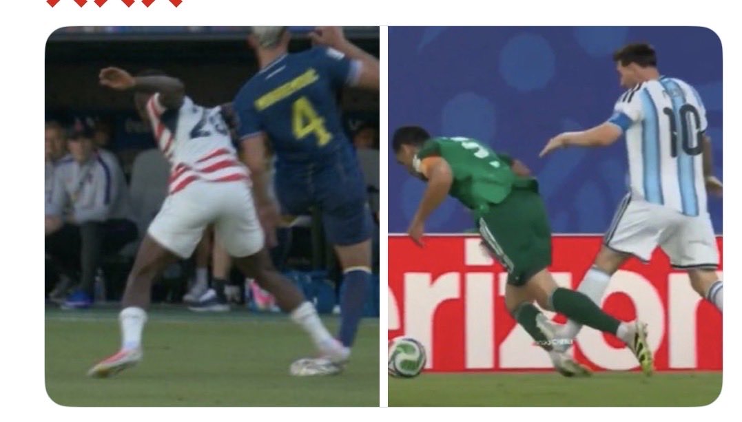 eamann18's tweet photo. @uSiya___ Messi didn’t even get a card for this https://t.co/fjsisU7cDs
