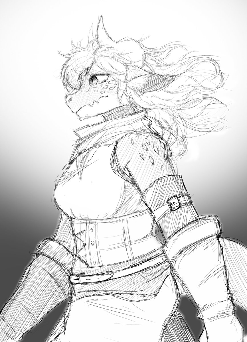 NomiDraws's tweet photo. A weary wanderer marching on, for it is all she's ever known https://t.co/6h2sVdYZv7
