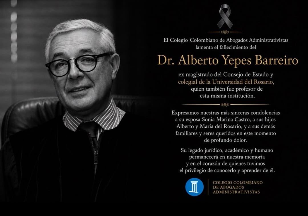 luisfelipehenao's tweet photo. Lamento profundamente la muerte del jurista Alberto Yepes Barreiro. A su familia y a la rama judicial en general, y al @consejodeestado en particular, mi más sentido pésame. https://t.co/X1fmgEY2eB