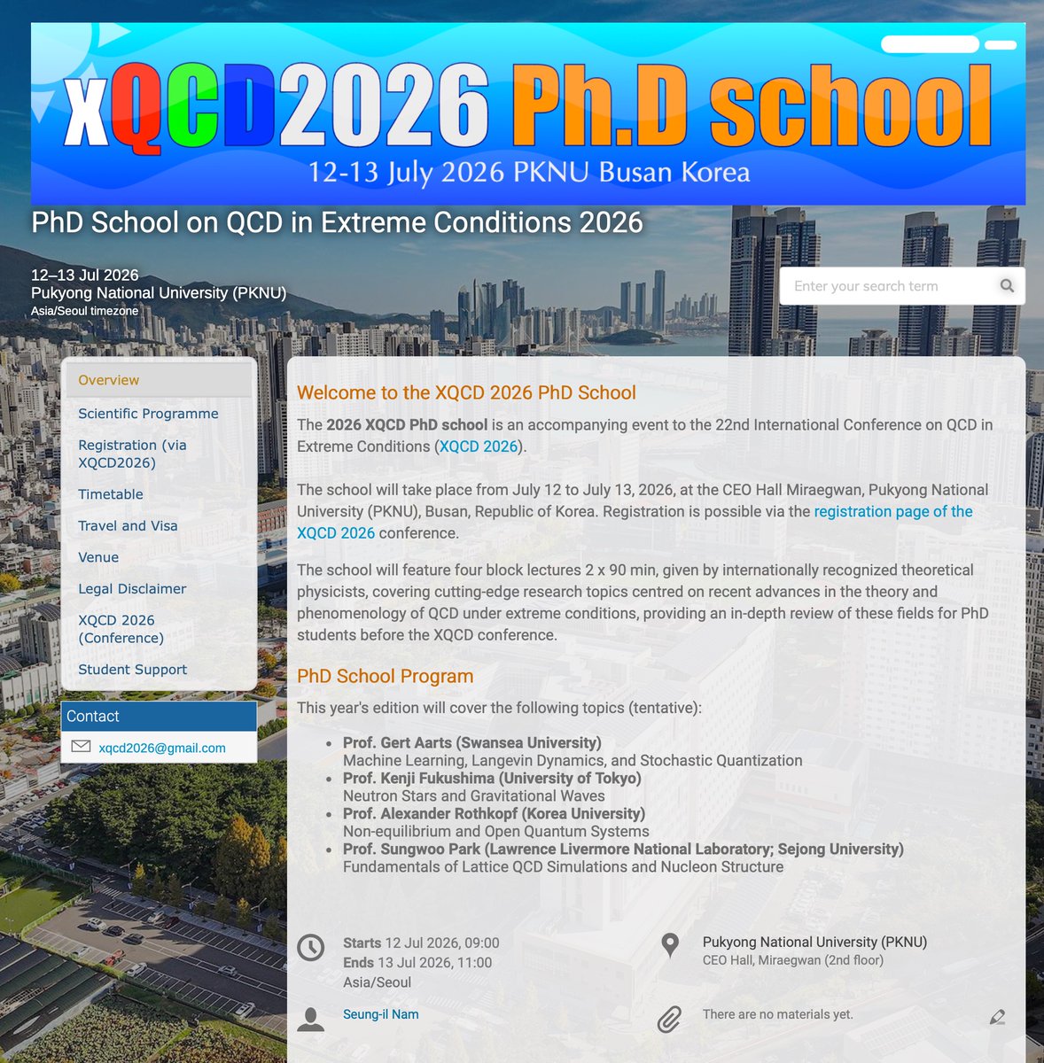 rothkopfAK's tweet photo. During summer season research &amp; teaching continues unabated. Just returned from the #ConfXIV conference @uniwroc presenting out work at #KoreaUniversity. Next up the international #XQCD2026 PhD school in Busan🇰🇷 co-organized w/ colleagues from @pknu_official #SejongU @IBS_media https://t.co/bPqlnXGYVf